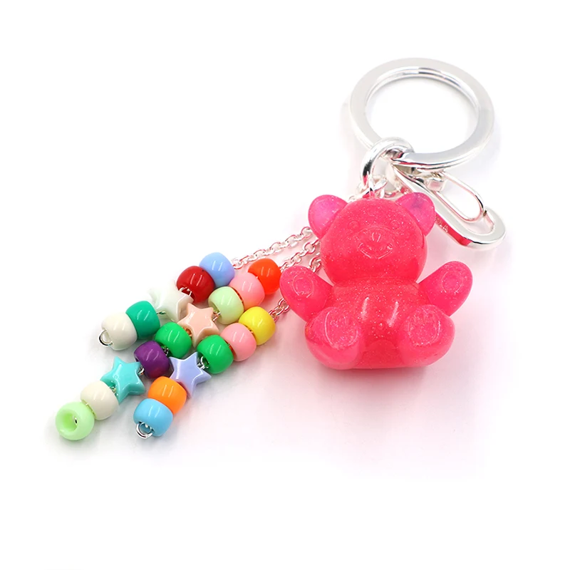 Portachiavi di jelly orso rosa